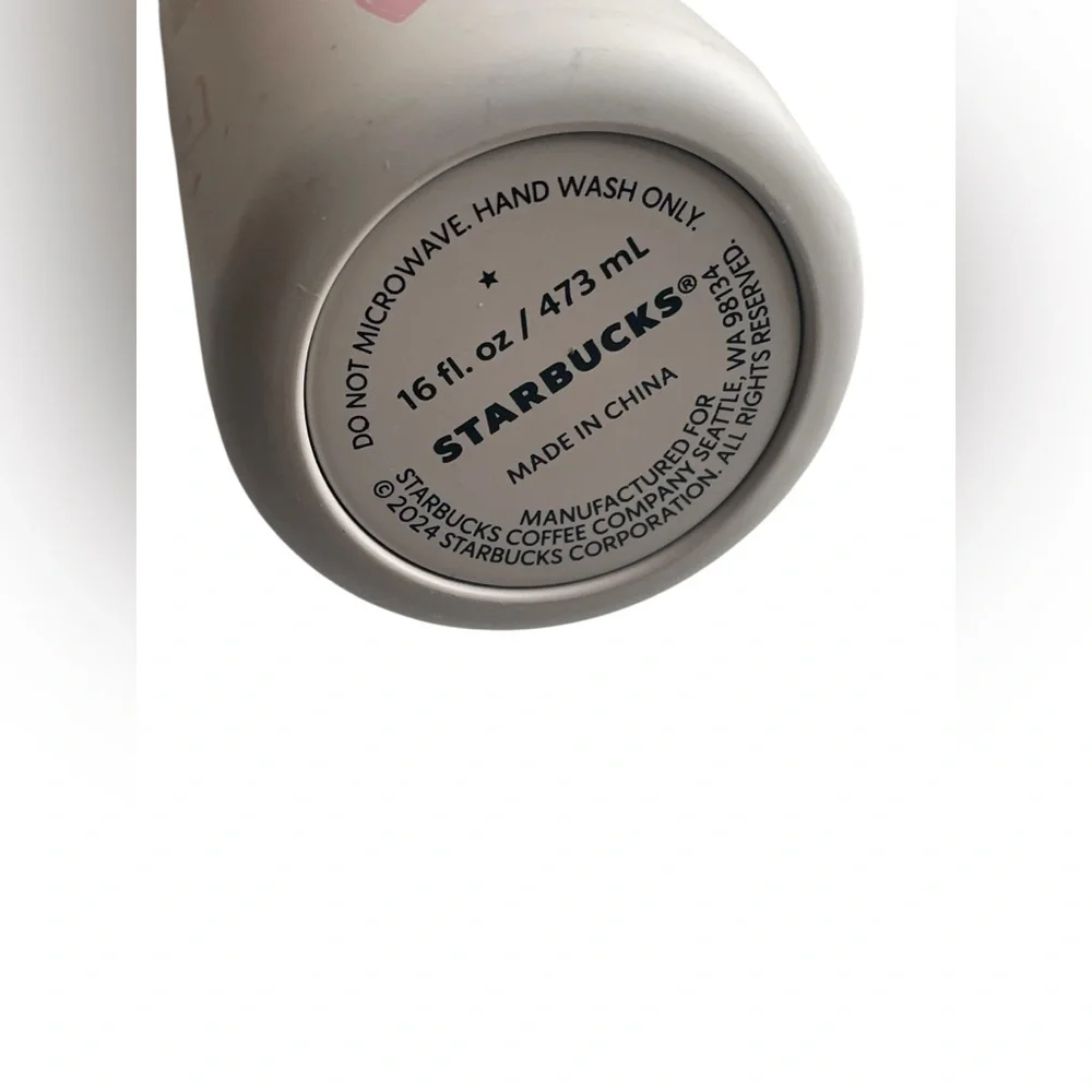 Starbucks Valentine 2024 Japan Exclusive 16oz Stainless Steel Bottle Hearts Cafe